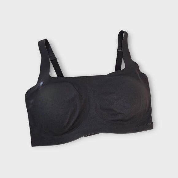 SKIMS Womens Black Naked Scoop Bralette Onyx Small/ DD Seamless - Picture 2 of 8